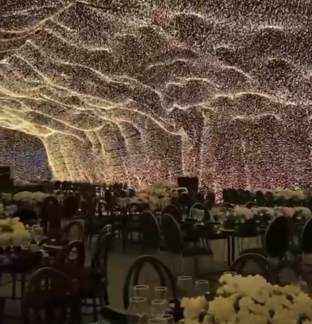 Cloth starry curtain photography wedding bar stage background cloth LED lights curtain lights