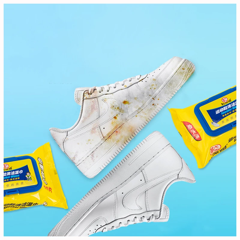 OEM Natural Cleaning White Sports Sneaker Super Quick Cleaning Cleaner Shoe Wet Wipes for Leather Shoes