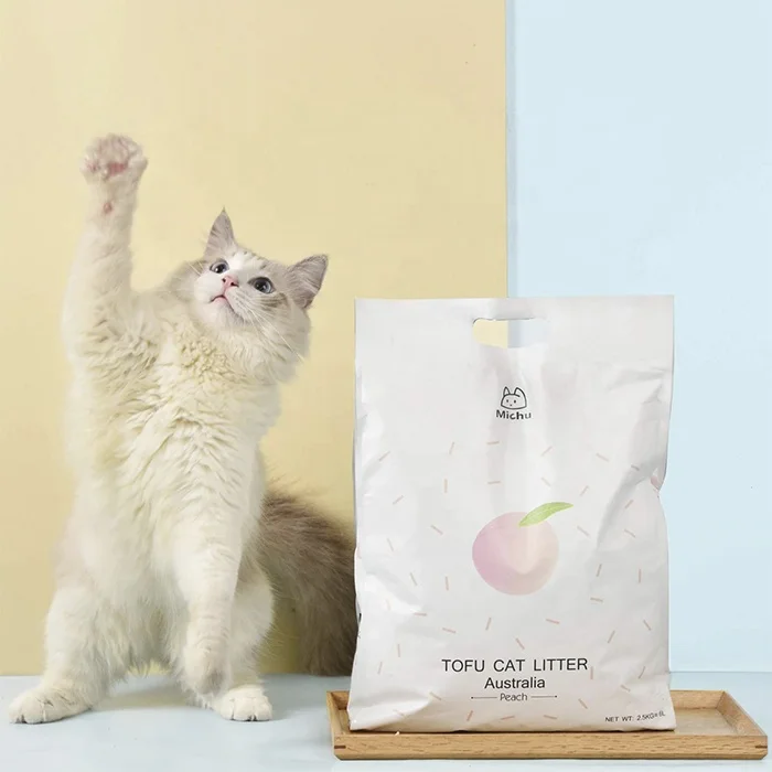Wholesale free sample custom 5L 6L 10L crushed plant tofu cat litter
