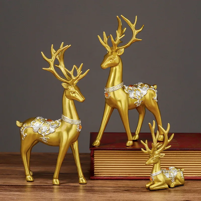 AHMH Home Table Pieces Accessories Office Items Interior Modern Nordic Living Room Gold Luxury Home Decor