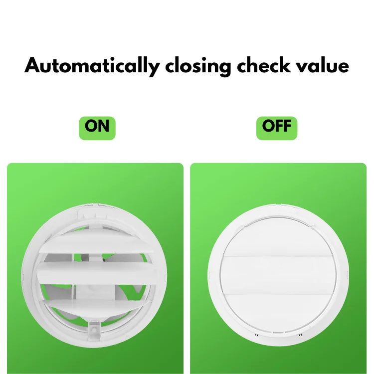 JINLING Plastic Round Shape Kitchen Smoking room bathroom Wall mounted ventilation exhaust fan