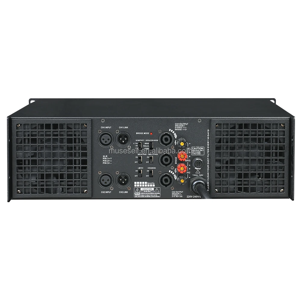 Professional Stereo CA9 High Power Amplifier 2 Channel Speakers Suitable for Stage Performances