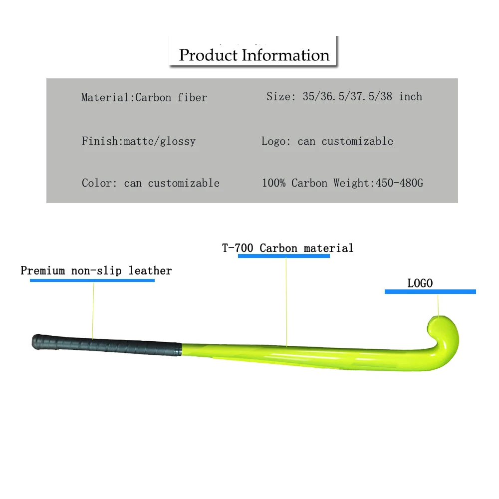 2019 China New Design Composite fiber  Top Field hockey sitcks