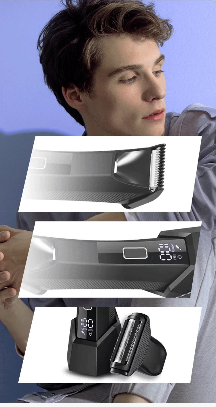 High quality Painless Face Shaver Bikini Groin Hair Trimmer for Sensitive Trimmer Body Hair Trimmer for Men