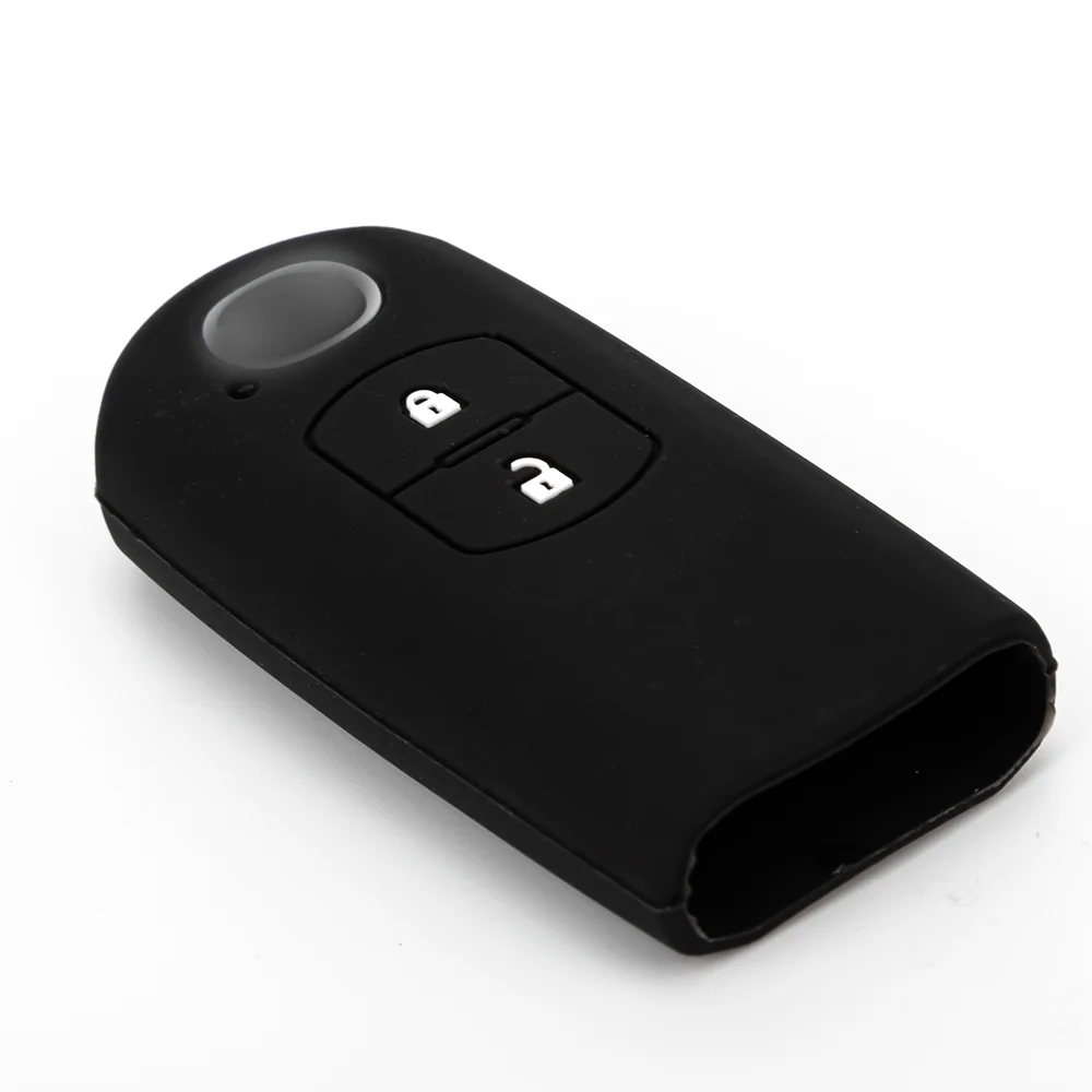 Customizable NewSilicone Car Key Fob Case Keyless Key Cover Protector for Mazda Autos Models Civic and Fit Key Protection