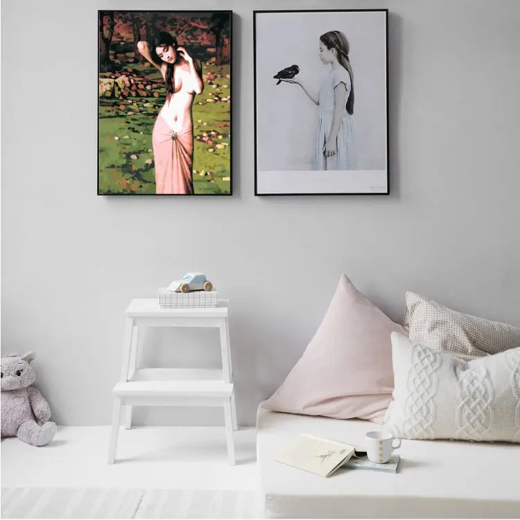 16 X 20 Inch DIY Oil Painting on Canvas Paint by Number Kit Beautiful Women Pattern for Adults Kids Beginner Craft Home Wall Dec