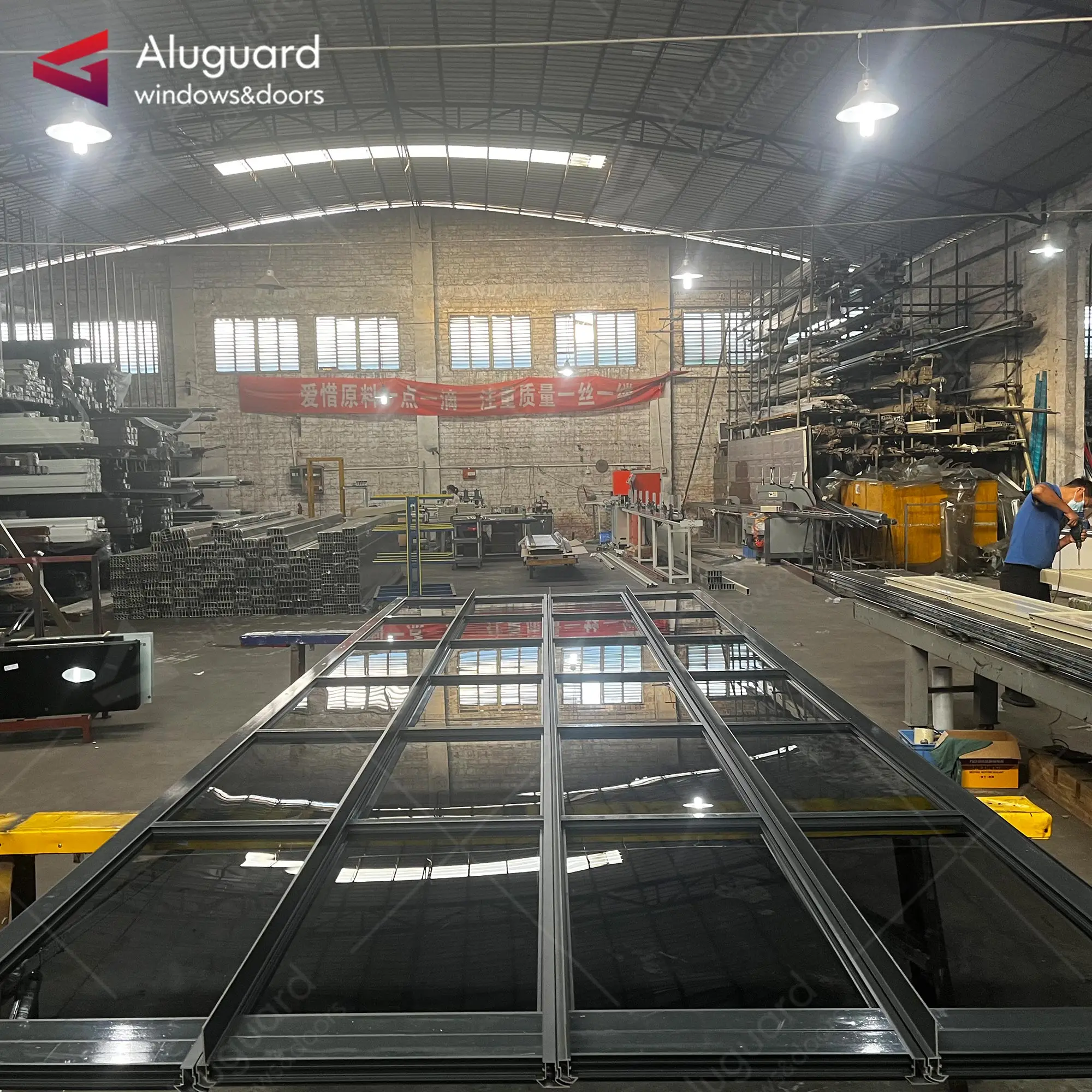 Modern Aluminum black garage doors High quality horizontal folding garage doors Superior supplier new designelectric garage door