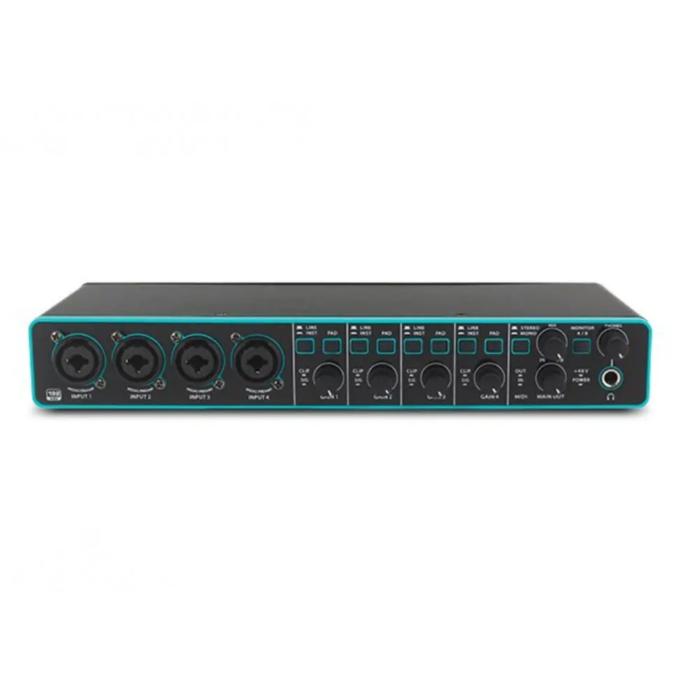 DM404 Studio Interface 4 In 4 Out External USB Sound Card For Studio Recording Musical