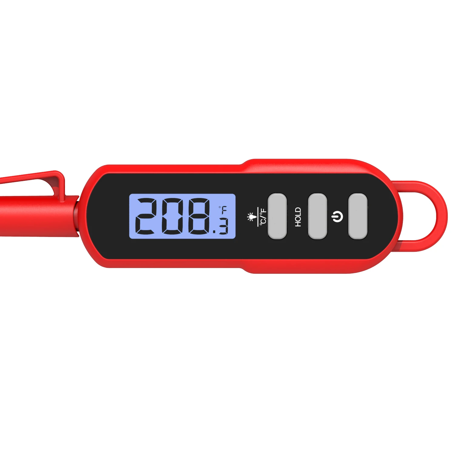 Waterproof Hot Pen Digital Food Meat Thermometer with Custom Long Probe for Outdoor BBQ Smoker