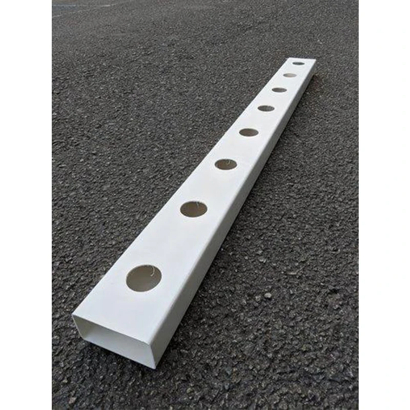 hydroponics square tube NFT Channel 200 to 68 MM Each with End Caps and Net pots
