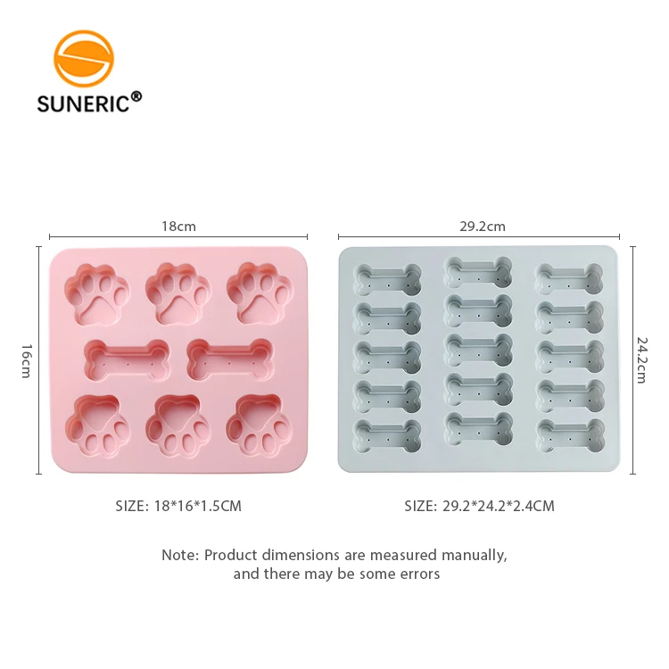 Puppy bone paw biscuit chocolate mould silicone pastry mold for baking dog treats
