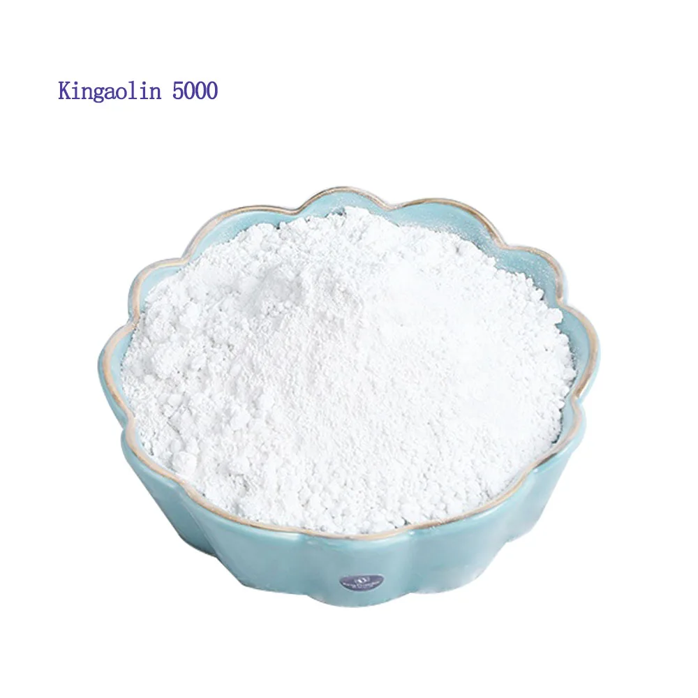 Kingaolin 5000  High Purity Good Quality Calcined Kaolin Clay White Kaolin Clay Powder for Cosmetics