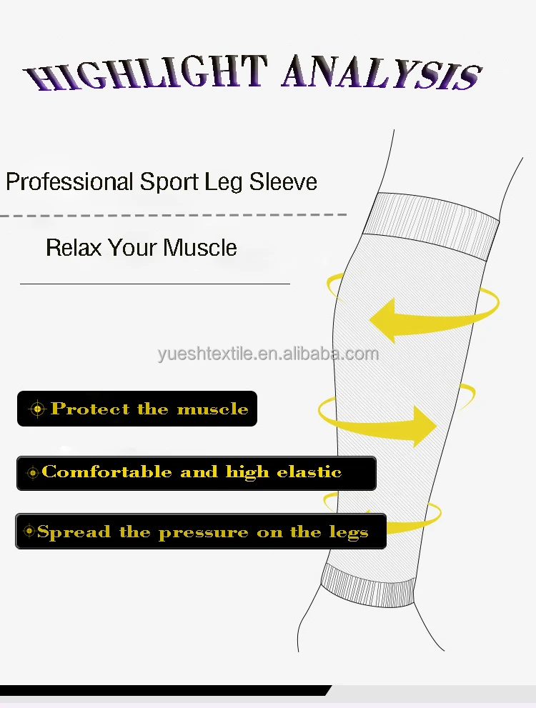 Hot Sale Unisex Reduce Friction Long Compression Sock Sleeves Sport Footless Socks Football Sock Sleeve