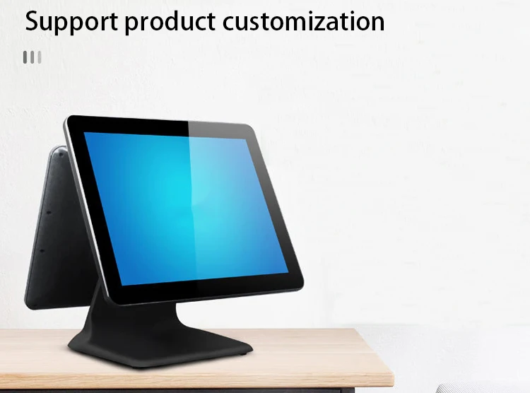 15 inch Dual Screen 15inch Capacitive Touch Pc Pos Terminal For Supermarket Pos Terminal