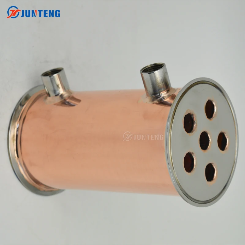 Красный медный дефлегматор спиртовой дистиллятор машина рефлюкс дистилляции конденсатор башня