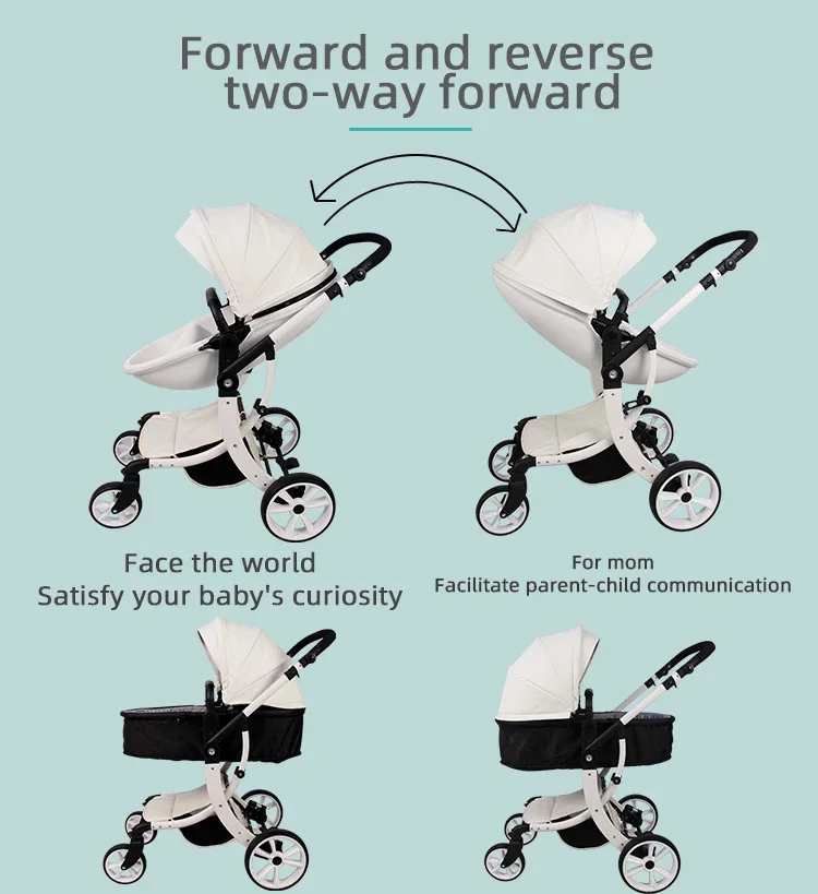 Egg Shape Baby Stroller, Children Walkers & Carriers Baby Stroller Pram, Hot Sale Two-Way Baby Push Car Stroller