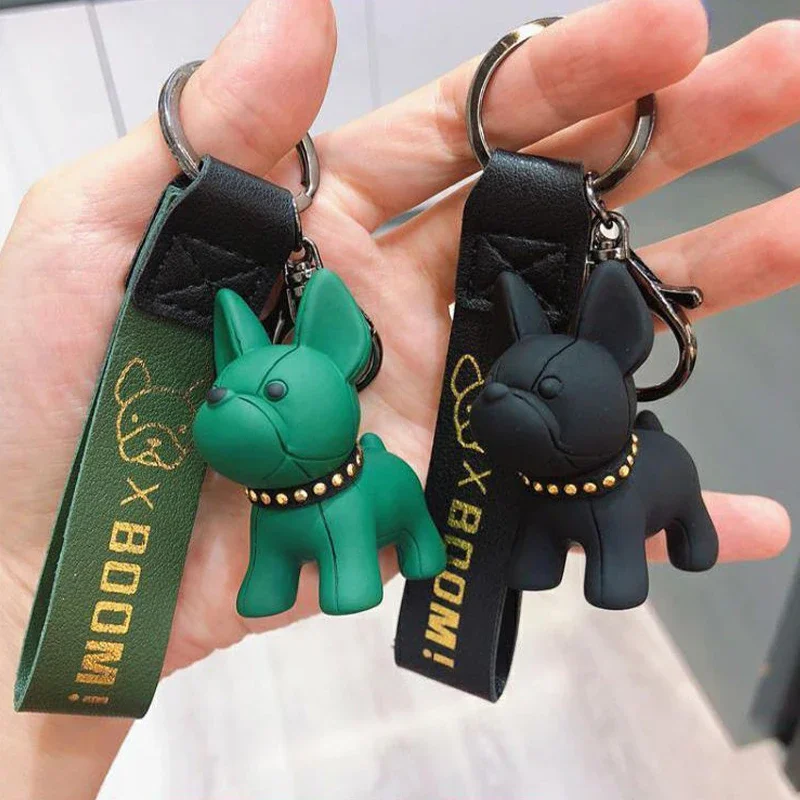 Cartoon Keychain Cute Pit Bull Shiba Inu Doll Key Chain Creative Law Fighting Dog Bag Pendant