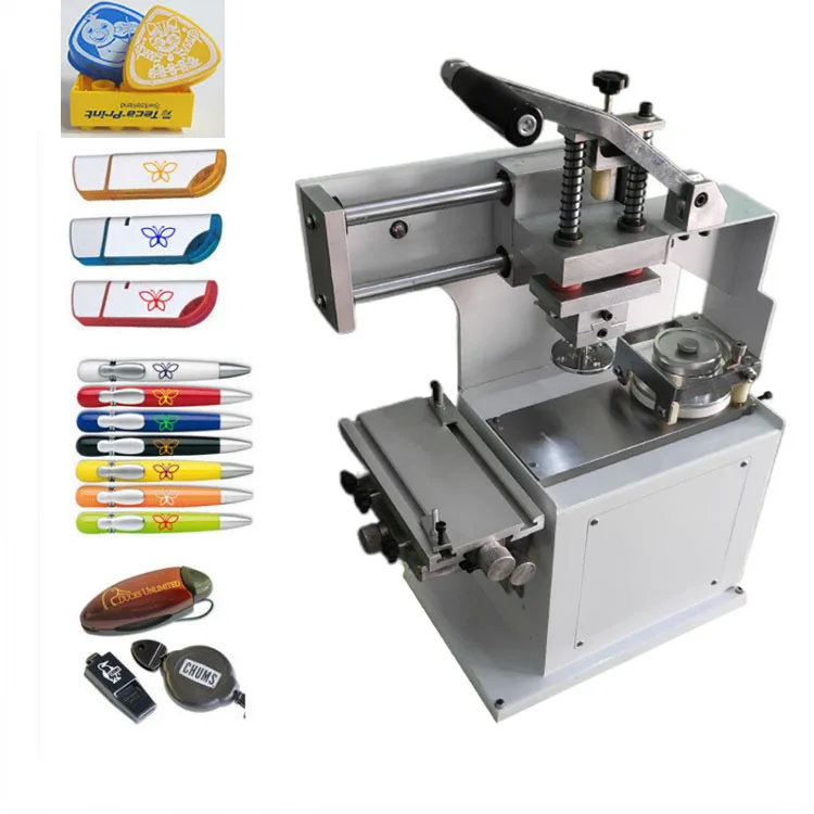 HX-140 factory Wholesale desktop 90mm ink cup manual pad printer logo pad printing machine for sale