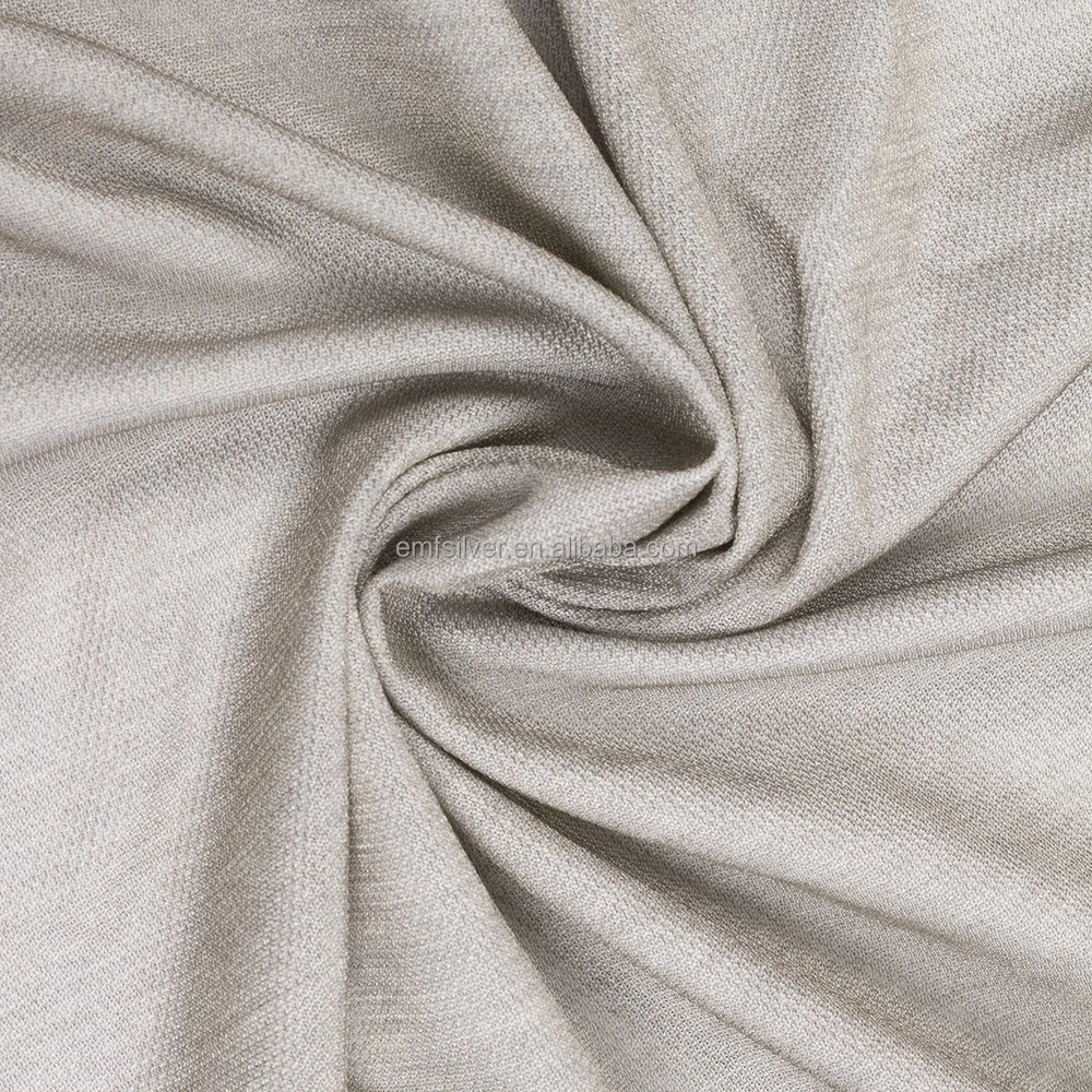 RFID SHIELDING Anti Radiation Clothing Fabric Stretch Silver Fiber Fabric Shielding RFID/EMI EMF Reducing