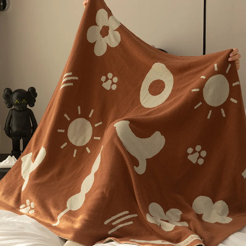 Super Soft Knitted Blanket Luxury Cotton Sofa Blanket Bed Throw Blanket