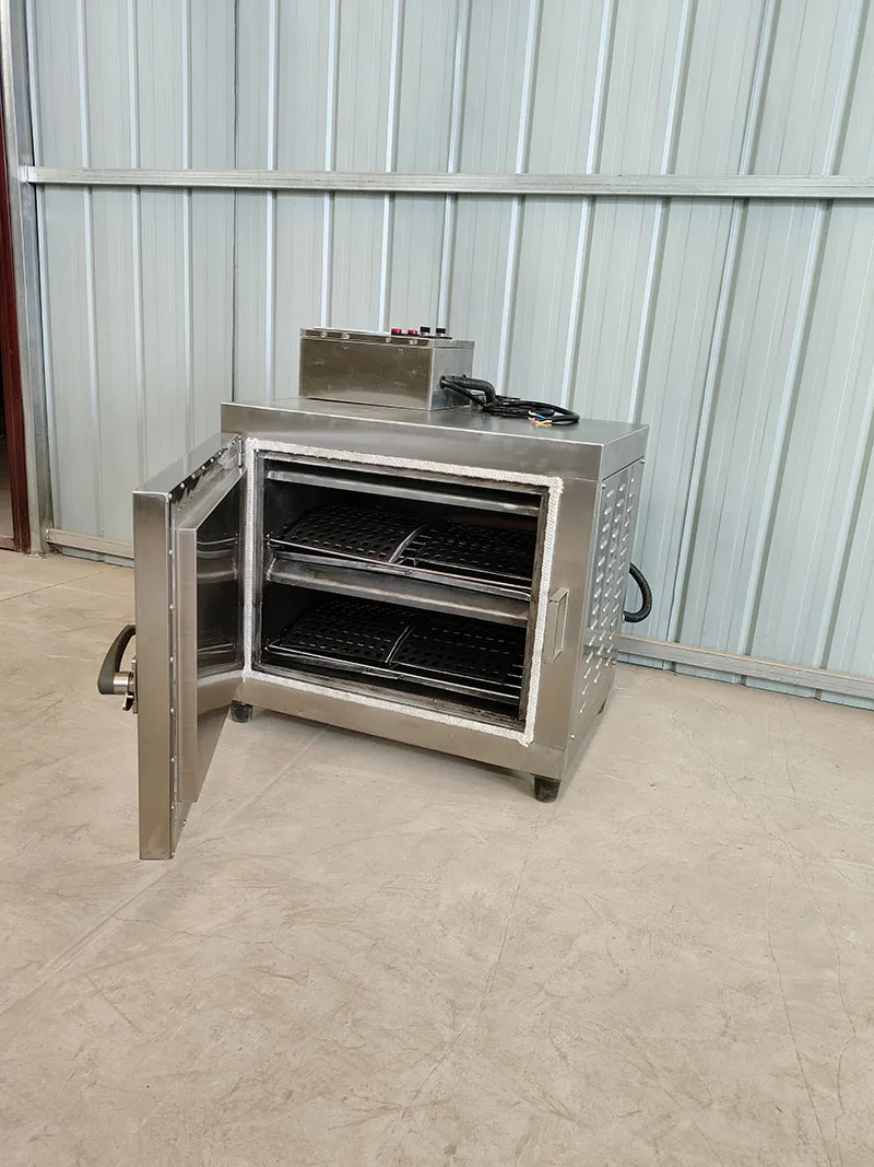 Commercial electric and charcoal smoked meat curing fish making smoker oven machine