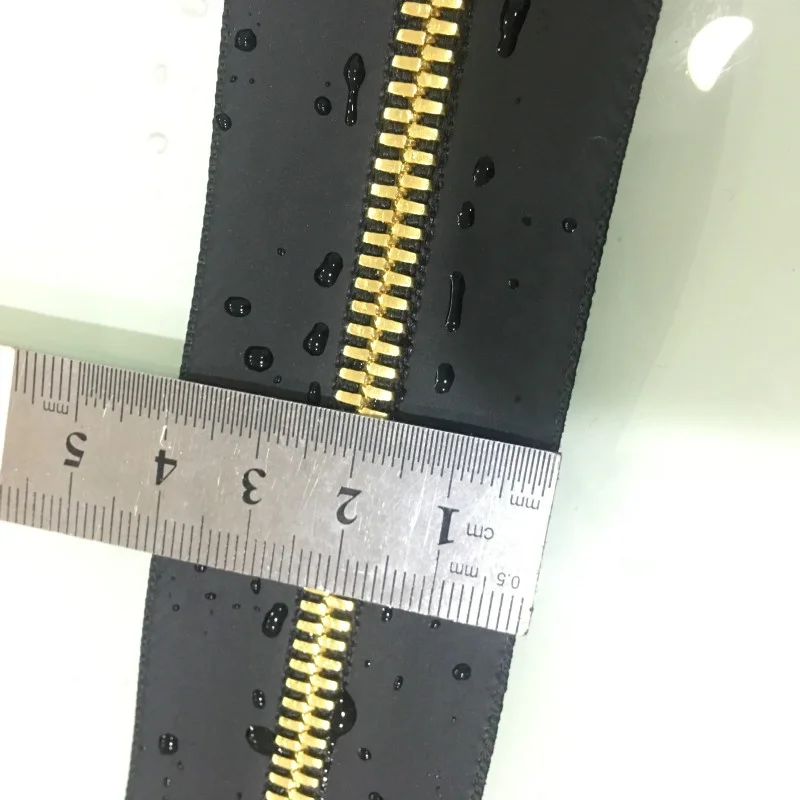 High Quality Factory Customized #5Y Tooth Copper Tooth Metal Waterproof Zipper Suitable for Clothing Bags Laptop Bag