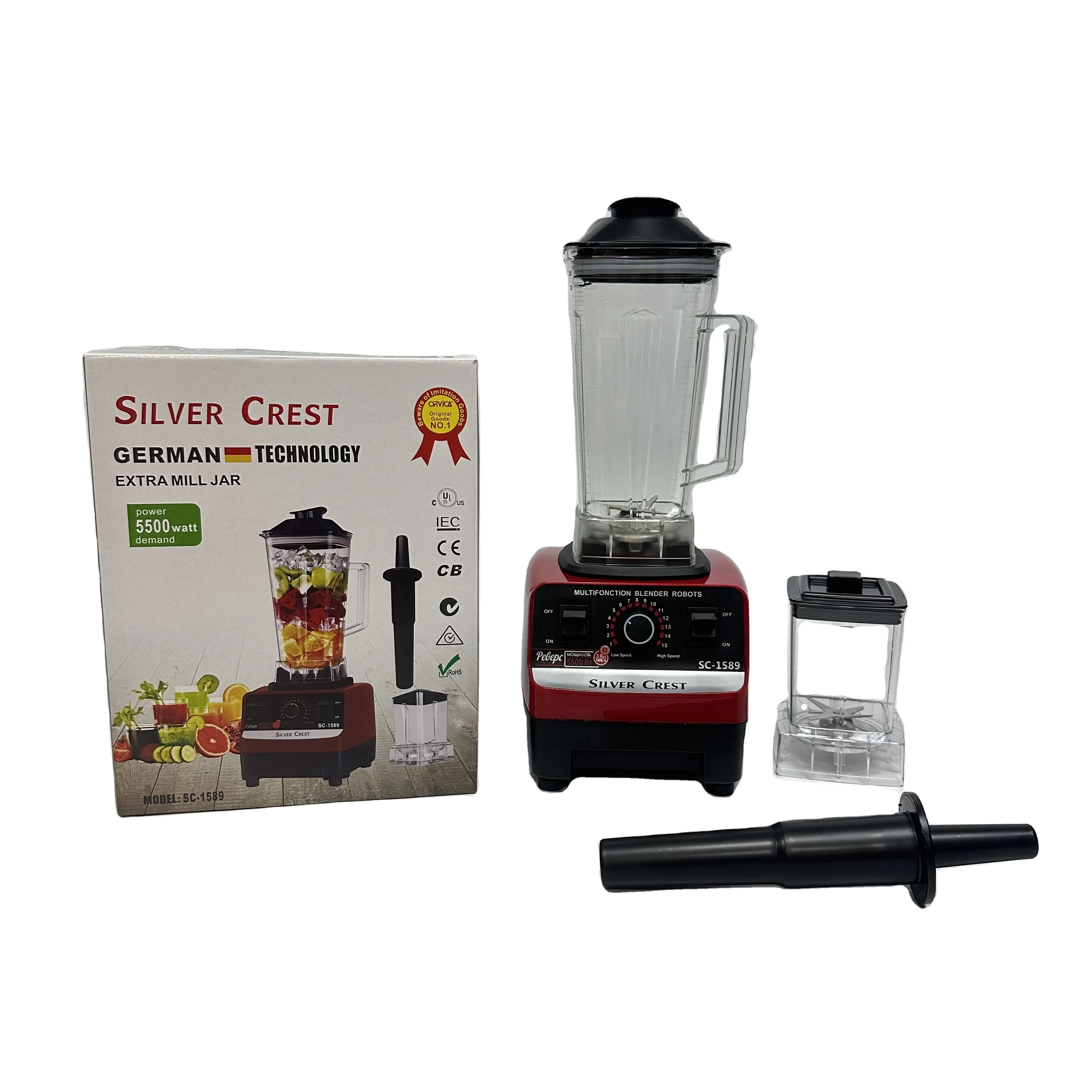 2024 hot silver crest  2 in 1 fresh juicer mixer smoothie blender machine heavy duty commercial juice fruit mixeur 4500w