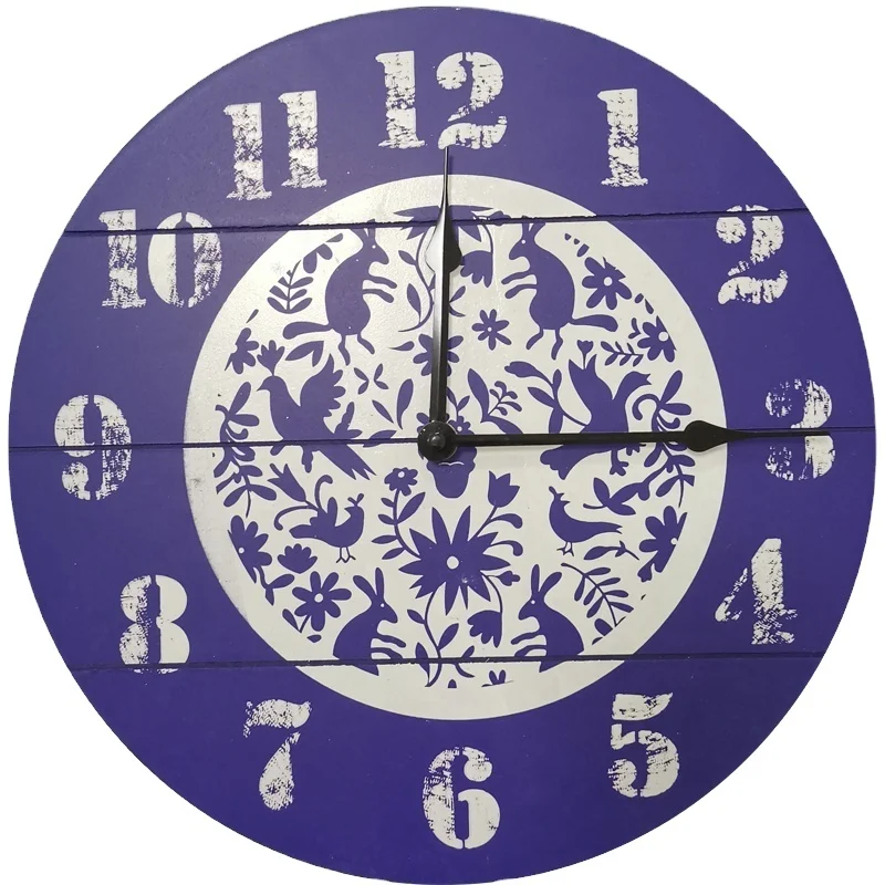 Wholesale Fashion European Retro Creative 12Inch Special Modern Design 3D Look Wall Clock For Living Room