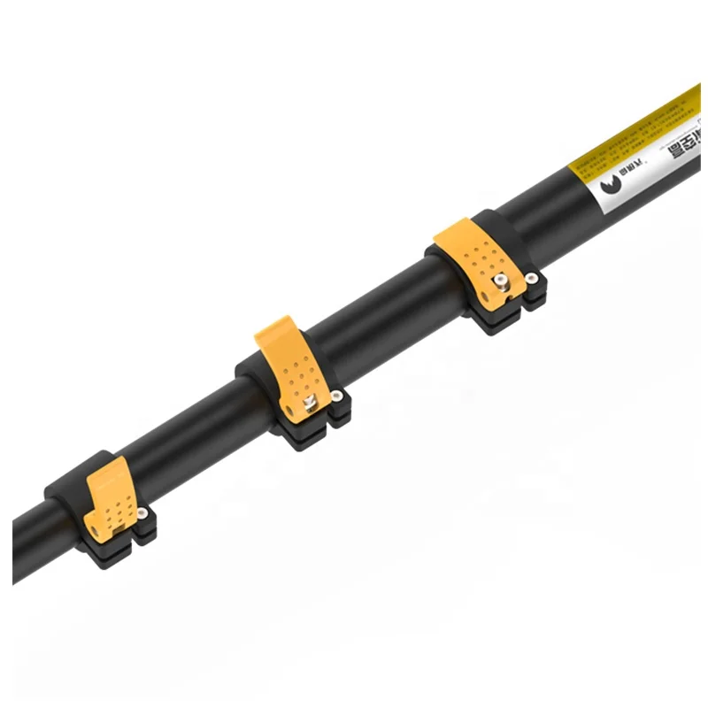 Rotating brush single head dual power solar panel cleaning brush with lithium battery pack water supply