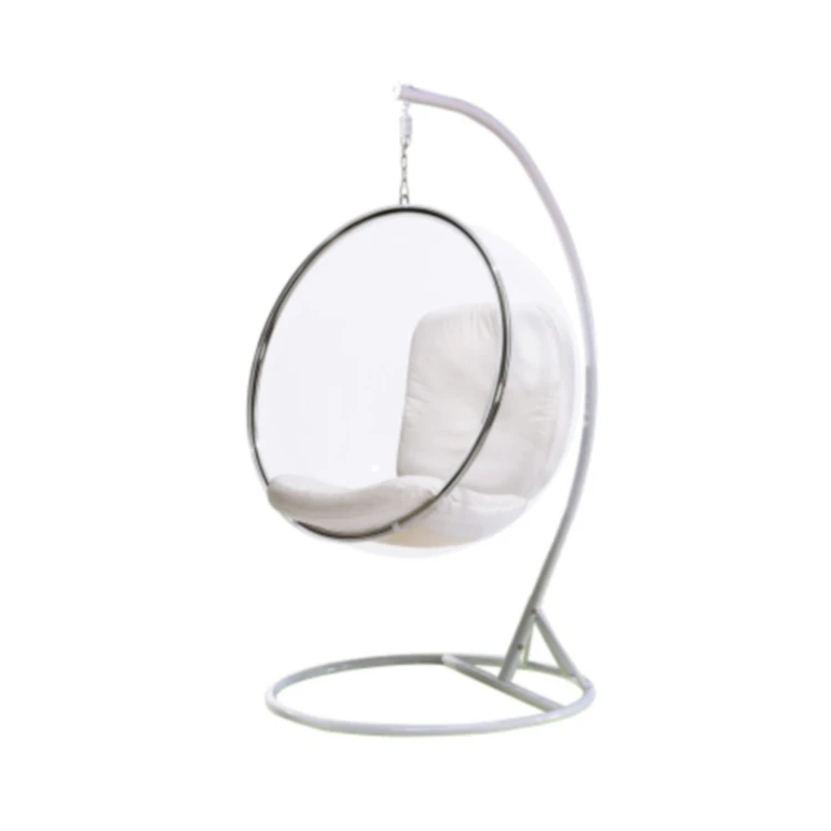 New design professional modern living room furniture golden acrylic bubble chair egg chair