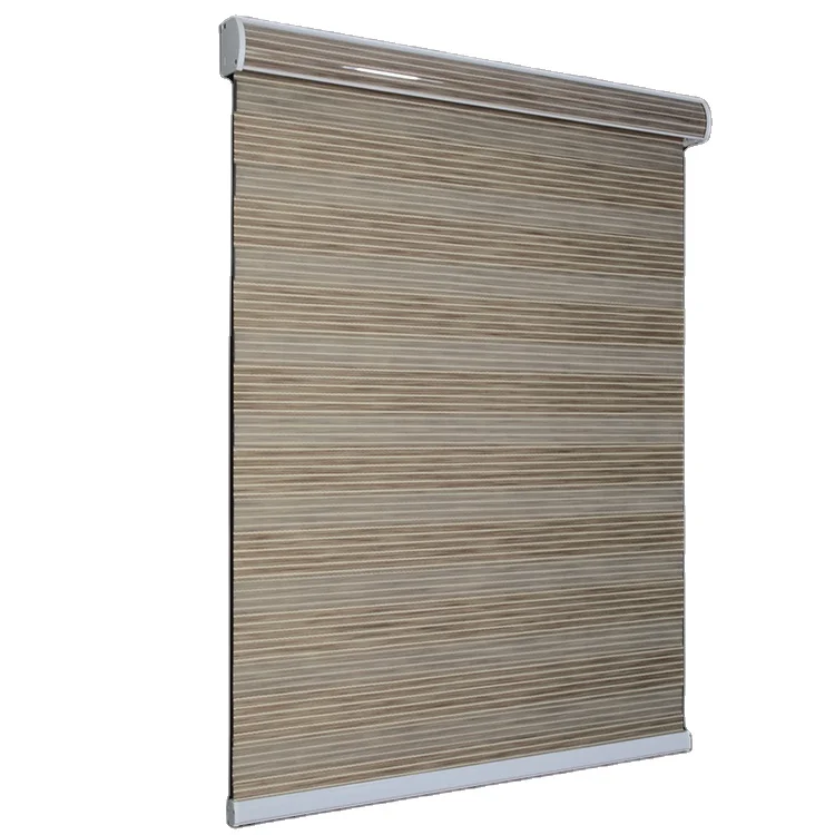 Home decor custom blackout modern zebra blinds for window customize size automatic roller shade manufacturer