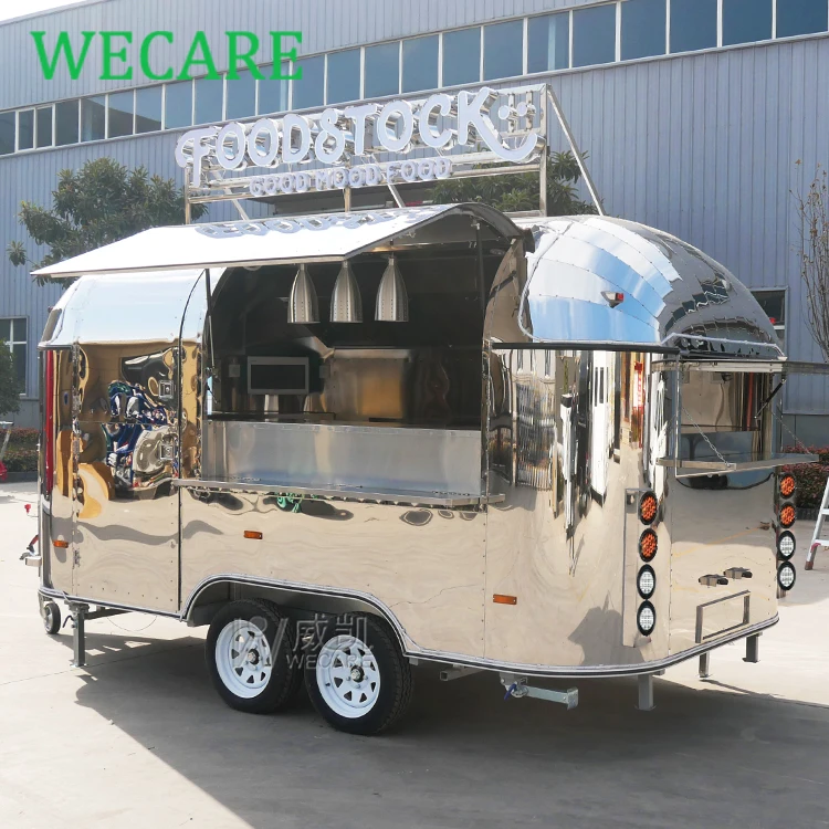WECARE открытый уличный киоск быстрого питания мобильный ресторанный кухонный трейлер грузовик с мороженым кафе бар