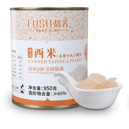 Hot sell delicious quality cassava cooking white tin sago seed Thailand