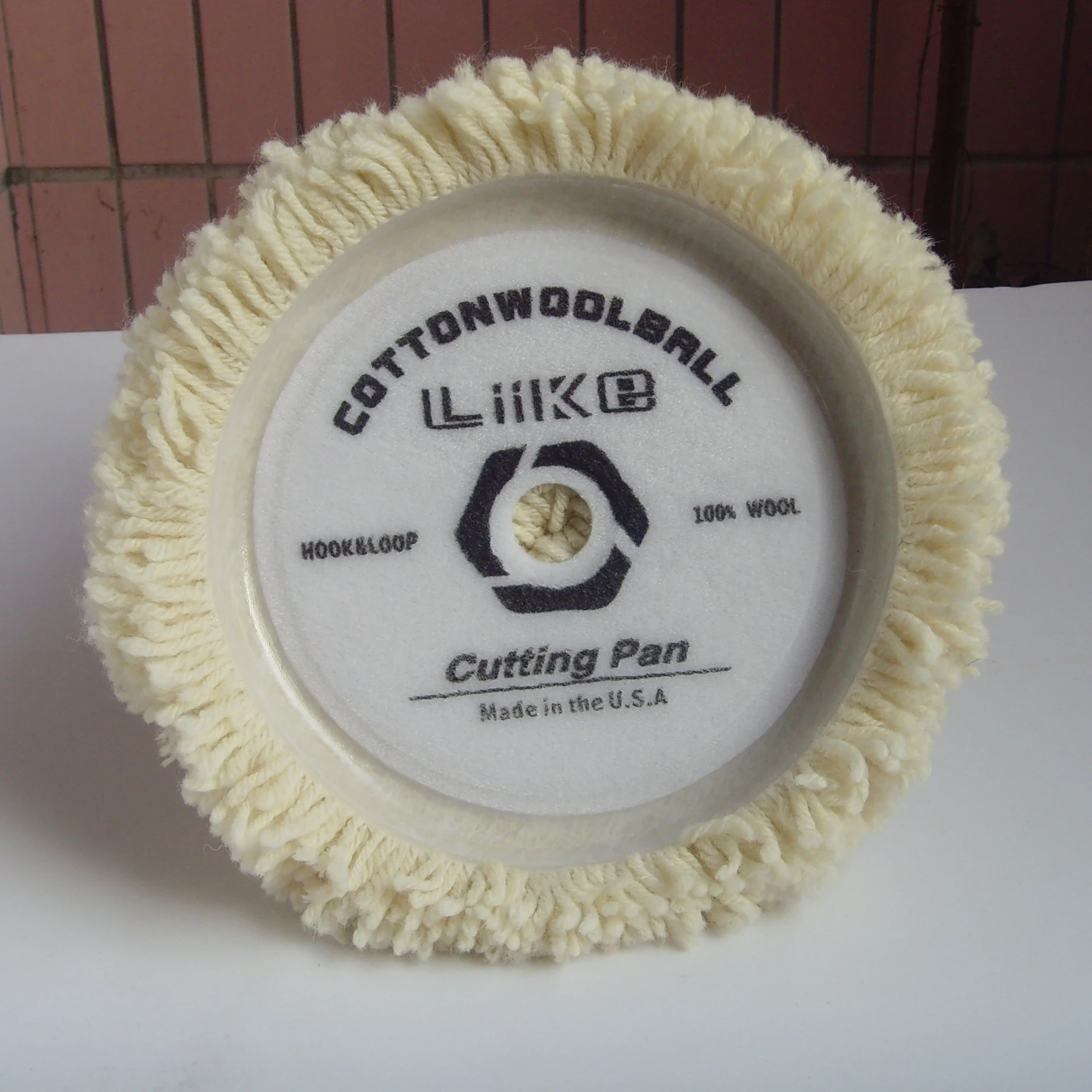 100%Australia natural color woolen polishing pad 7' inch