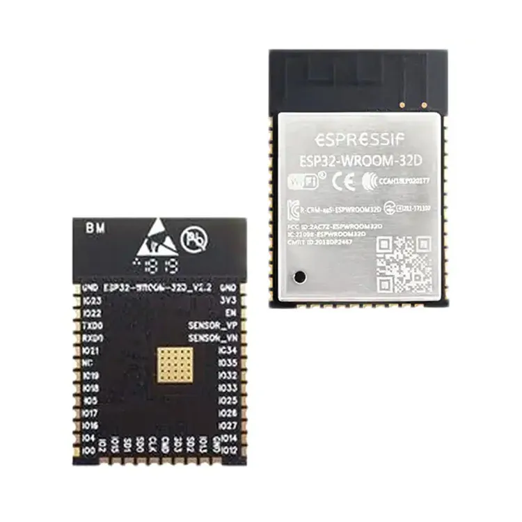 LCTXwireless WiFi 802.11b/g/n v4.2 +EDR Class 1, 2 and 3 Transceiver Module 2.4GHz ~ 2.5GHz ESP32-WROOM-32D (8MB)