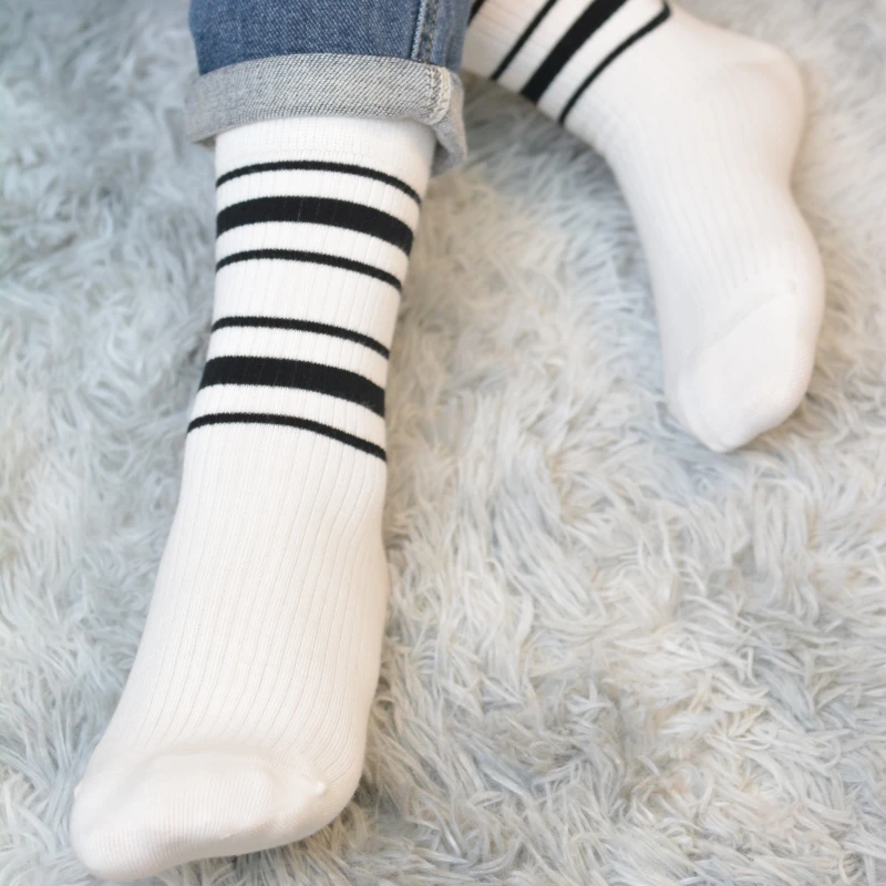 High quality halloween knee high men custom fancy crew logo and colors cotton kids ankle socks/British school uniform socks