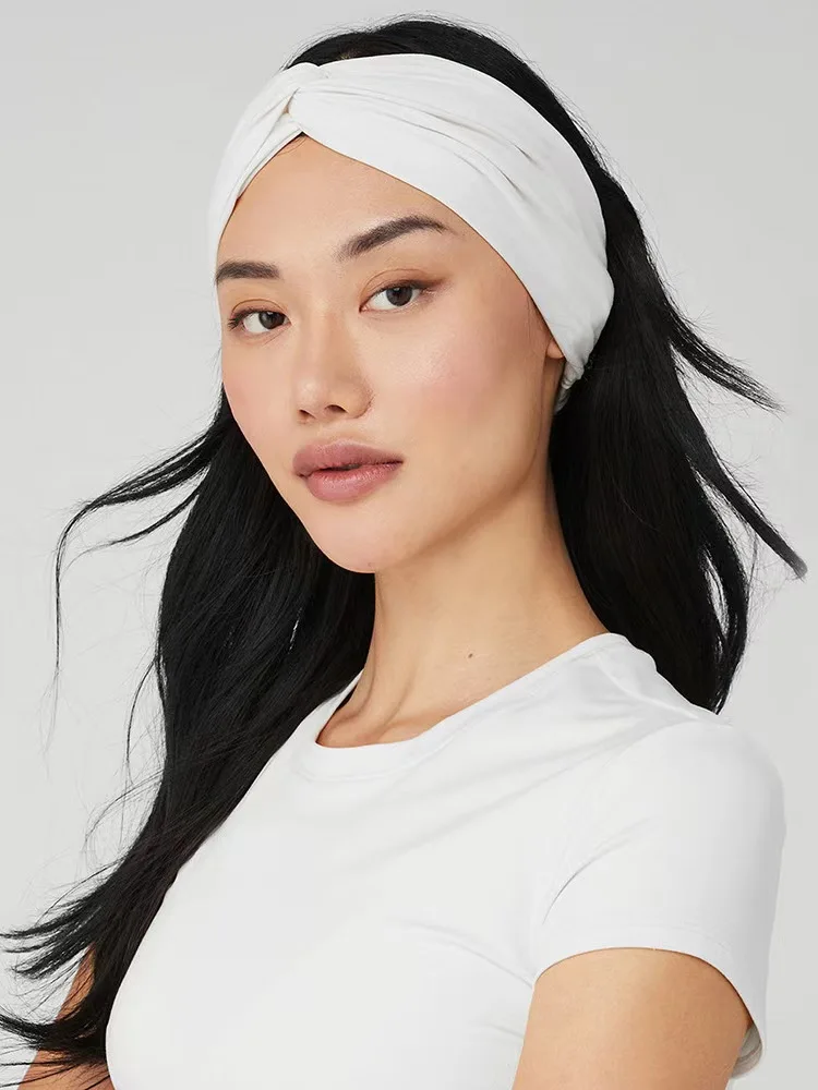 A104yoga headband Bow Hair accessories Female sweat absorption fitness exercise headband sweat absorption non-slip widening