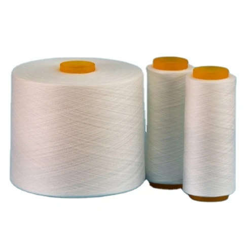 Manufacturer Supply raw white 40/2 TFO 100% Spun Polyester Sewing Thread Z twist