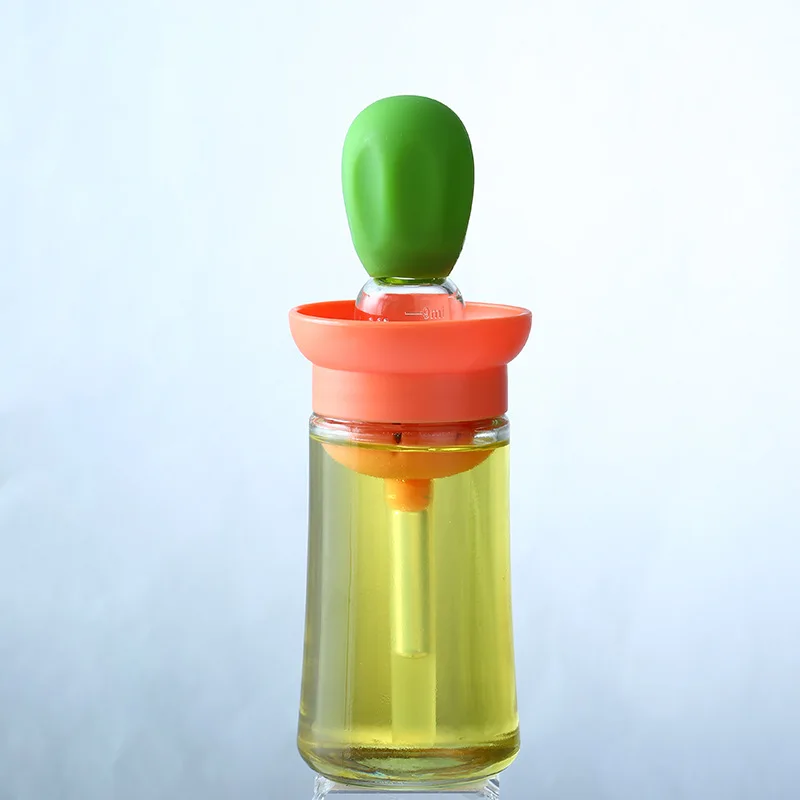 2023 Hot Sale New Design Brush Dropper Cork Ball Lid Stopper Storage Jar Lid Silicate Glass Oil Dispenser
