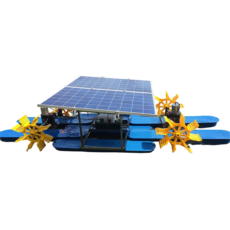Factory Directly Supply DC Solar Power Aerator Fish Pond Paddle Wheel Aerator