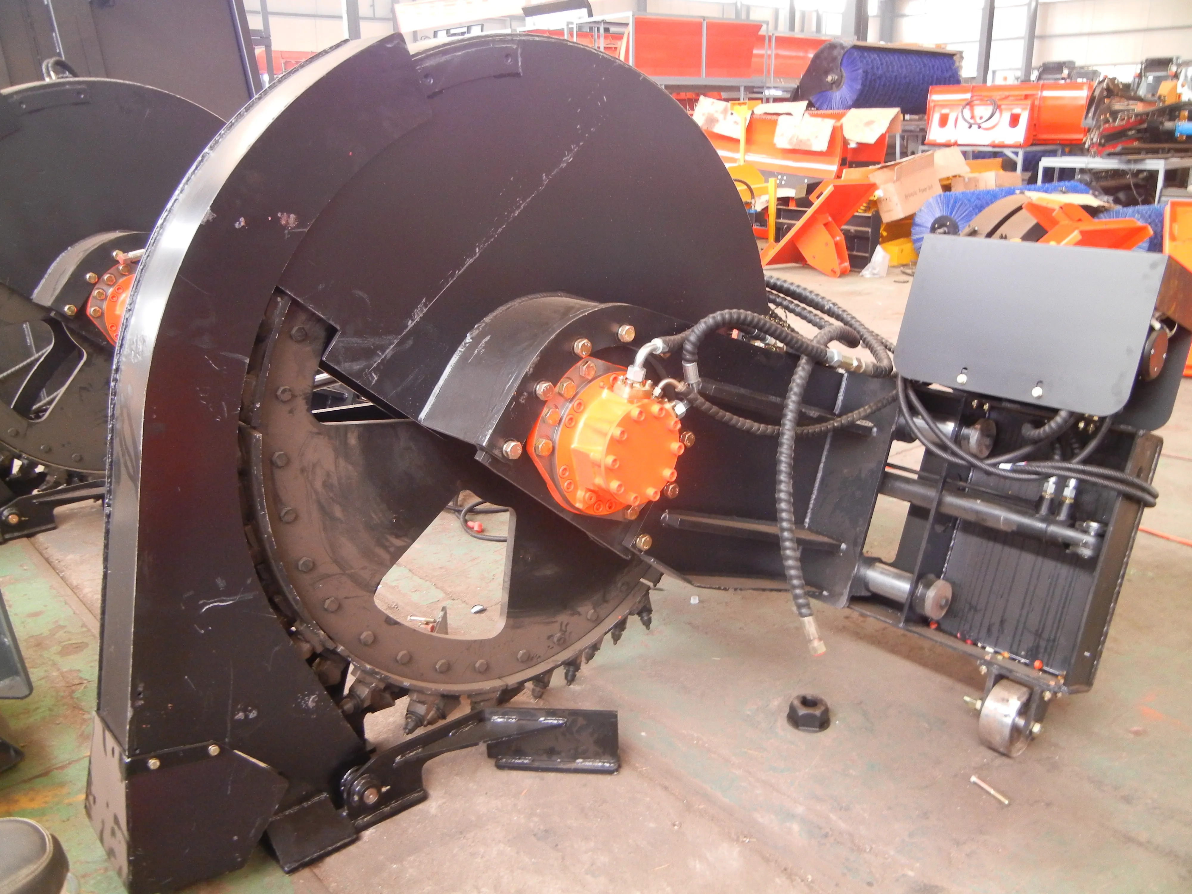 Disc trencher  disk trencher for skid steer loader  wheel trencher