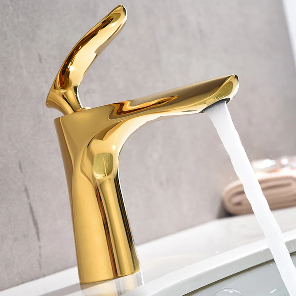 Luxury zinc alloy  basin faucet single handle mixing faucet hot and cold water bathroom sink faucet