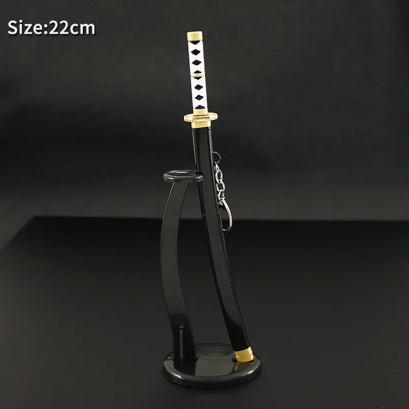 26cm metal katana sword one piece mini Zoro Sword Yama Arashi Death Surgeonwado ichimonji katana sword metal