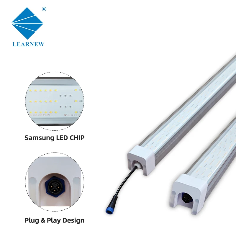 Learnew Wholesale Plant Hydroponics Vegetable Customized Spectrum Link T8 LED Grow Light