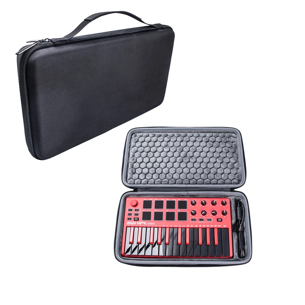 Fumao Travel Hard Carrying Case for Akai Professional MPK Mini MKII & USB MIDI Drum Pad & Keyboard Controller