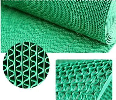 PVC Snake Flooring  Hollow Hexagon Mat PVC S type anti-slip water proof carpet pvc mat in roll