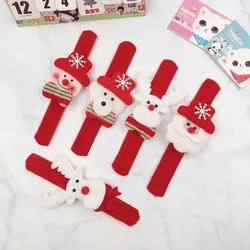 Wholesale Cheap Christmas Party Children Gift Cute Santa Claus Slap Bracelet