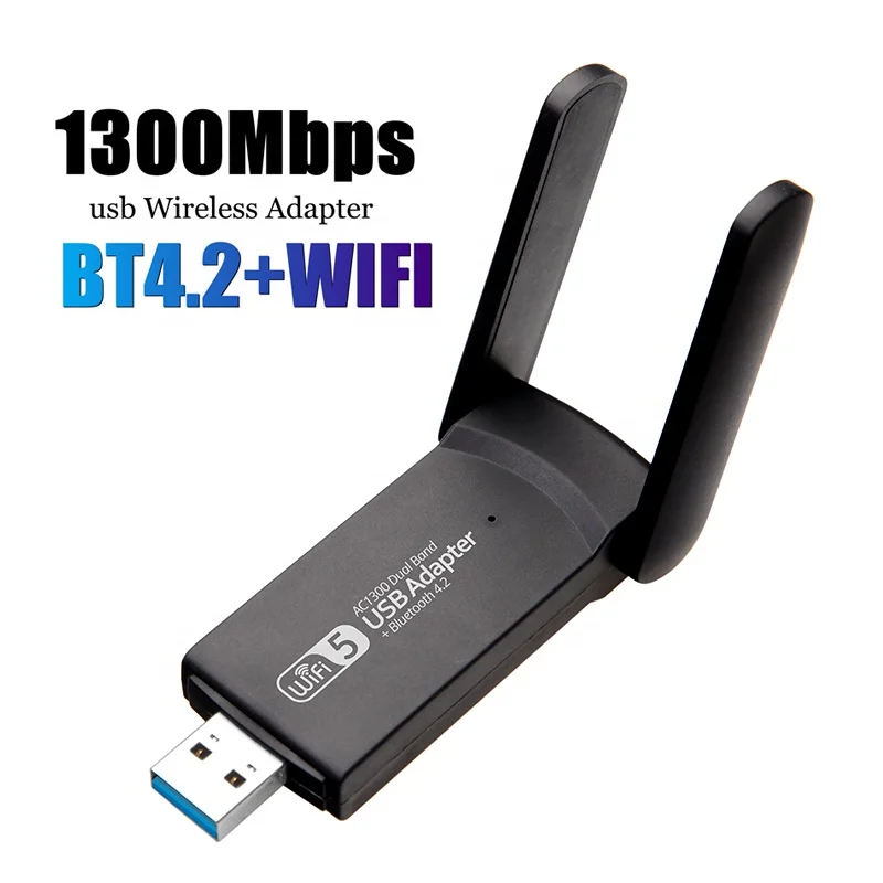 RTL8822BU 1300Mbps dual band usb wifi bt adapter 2.4G/5Ghz USB Wi-Fi Dongle BT 4.2 Receiver