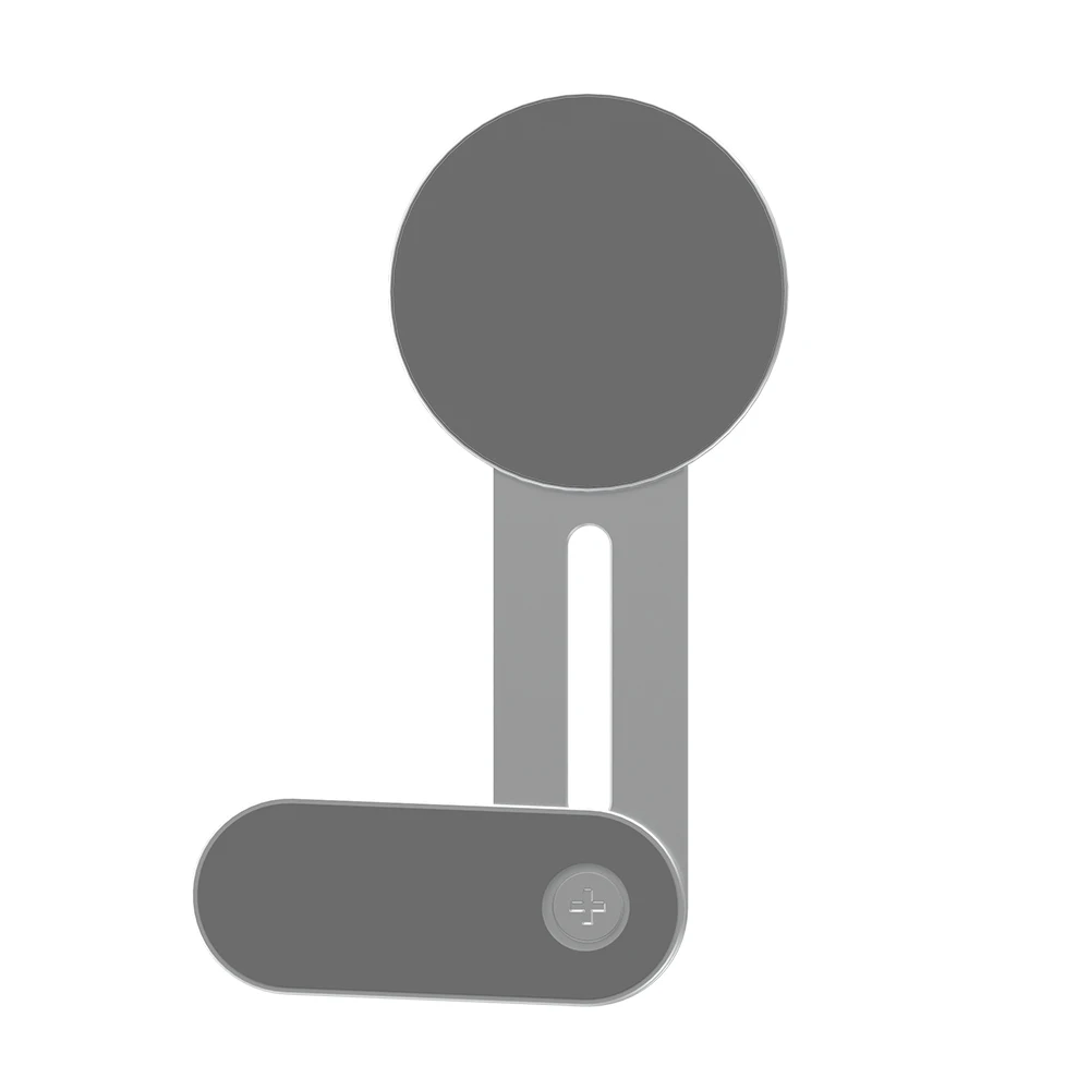 WiWU Portable Magnetic Cell Phone Mount Aluminum Alloy Foldable Laptop Extended Phone Holder Extender Attach to Computer Monitor