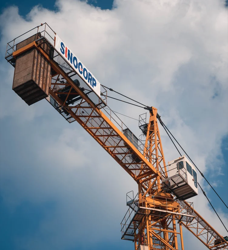 Chinese Supply 2 Fall and 4 Fall Hammerhead Tower Crane with 60M Boom Length